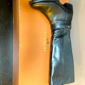 Black Coach Boots size 8